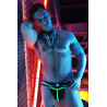 Breedwell Jockstrap Transistor Noir-Vert neon